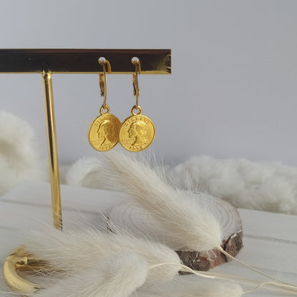 Aro Mini Moneda Dorado