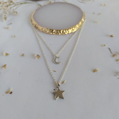 Collar Moon Plateado