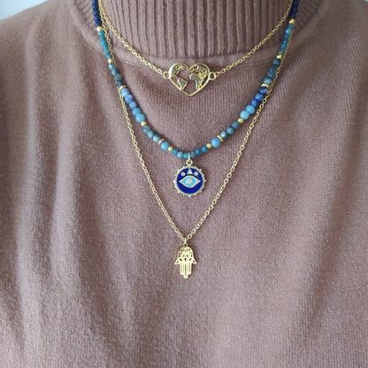 Collar Hamsa Dorado