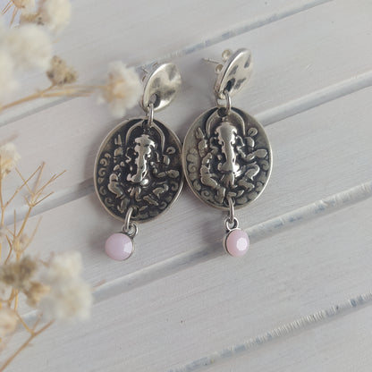 Pendientes Idol Baño Plata y Cristal