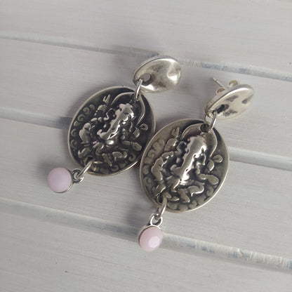 Pendientes Idol Baño Plata y Cristal