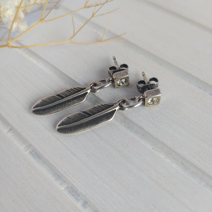 Pendientes Shiny Feather