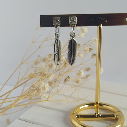 Pendientes Shiny Feather