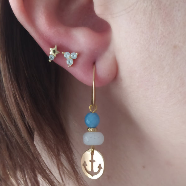 Pendientes Navy