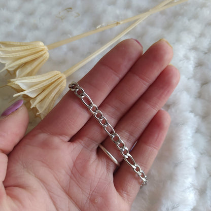 Pulsera Roma Grande Acero Plateada